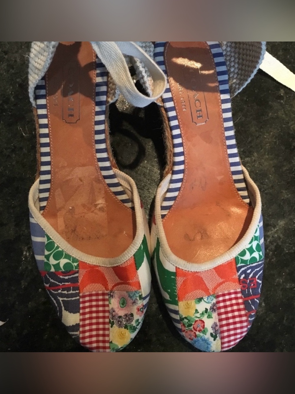 ADORABLE Coach Patchwork Espadrilles